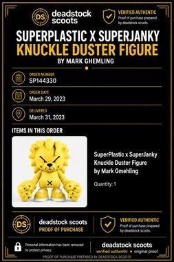 Superplastic SuperJanky Knuckle Duster Mark Gmehling 8" Vinyl Figure New